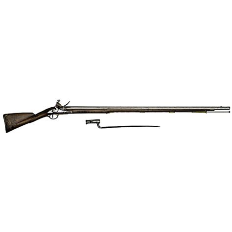 Long Land Pattern Type British Brown Bess Musket with Bayonet ...