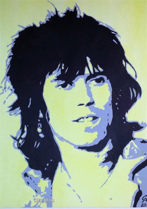 2 Unique hand painted acrylic paintings Mick Jagger en Keith Richards ...