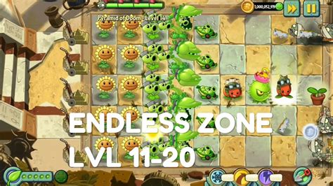 Plants Vs Zombies 2 Ancient Egypt Endless Zone All Max Level Plants