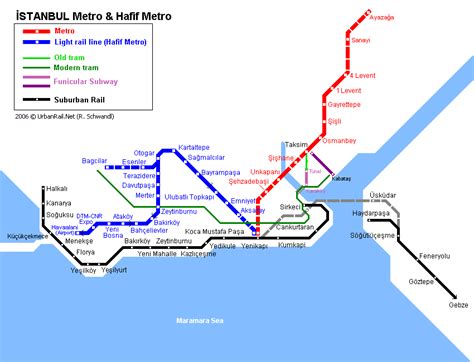 Актуальная карта метро стамбула