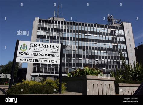 Grampian Police Headquarters Building In Aberdeen Scotland Uk Stock