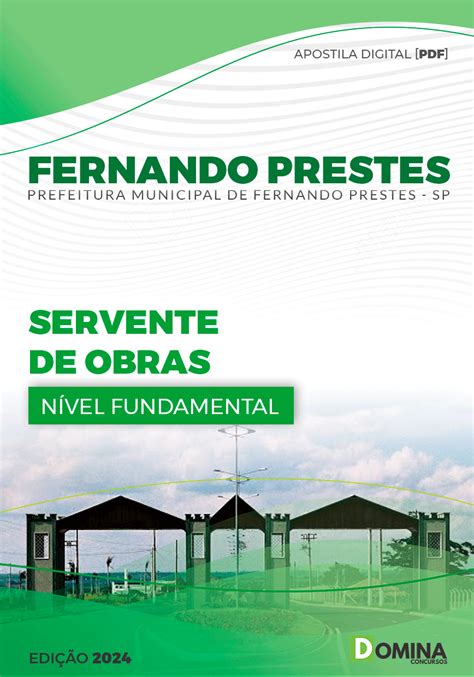 Apostila Fernando Prestes Sp Servente De Obras