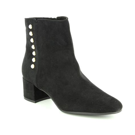 Tamaris Cika Pearl 25360 21 001 Black Ankle Boots