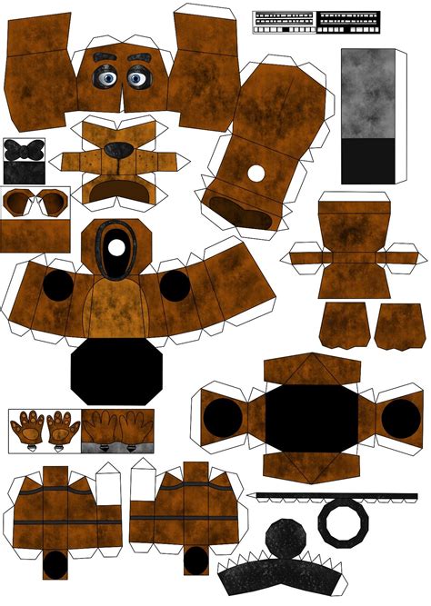 Freddy De Papelcraft Fnaf Crafts Paper Doll Template Star Wars Kids