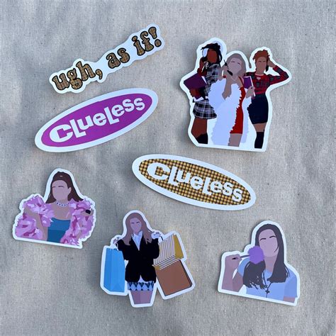 Clueless Inspired Stickers Trendy Stationary Bullet Etsy