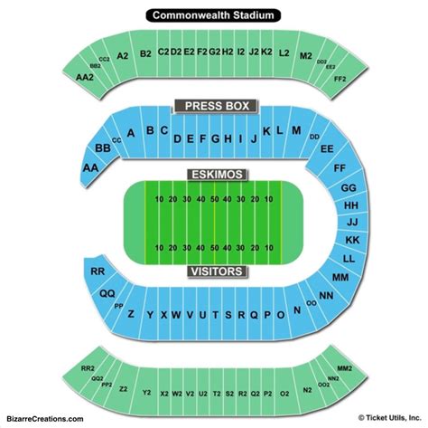 Commonwealth Stadium Virtual Seating Chart - Stadium Seating Chart