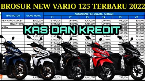 BROSUR NEW VARIO 125 2023 TERBARU KAS DAN KREDIT YouTube