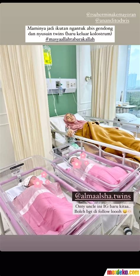 Foto Anisa Rahma Melahirkan Anak Kembar Ini Potret Bayinya Yang Lucu