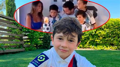 Video Mateo Messi Cumplió 7 Años Y Lo Festejó Con Una Temática Que Es