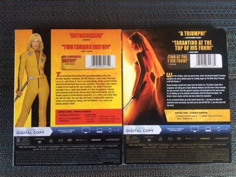 Quentin Tarantinos Kill Bill Vol 1 And 2 Blu Rays Dvds Digitals W