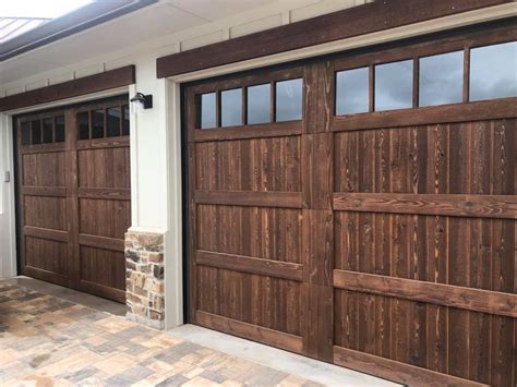 Custom Cedar Wood Garage Doors