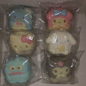 RARE BRAND NEW 6X SANRIO CHIGIRI SQUISHIES EBay