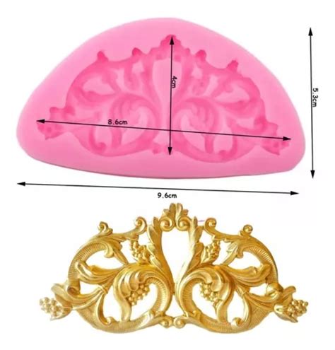 Molde Silicón Fondant Resina Pasta Moldura Barroca MercadoLibre