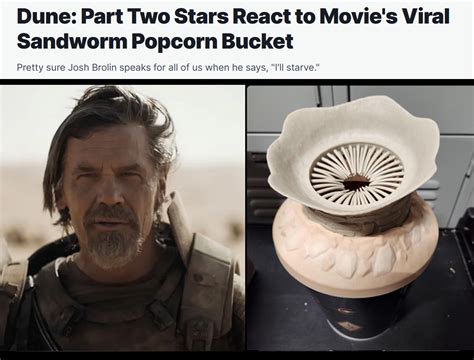 What He Said Dune Sandworm Popcorn Bucket Know Your Meme