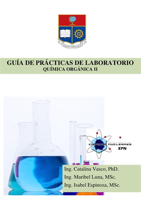 Guia De Laboratorio Quimica Organica II 2023A B Ing Catalina Vasco