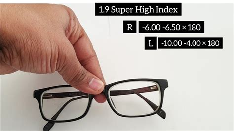 High Index 1 9 Glasses Super Thin Lenses For High Power Youtube