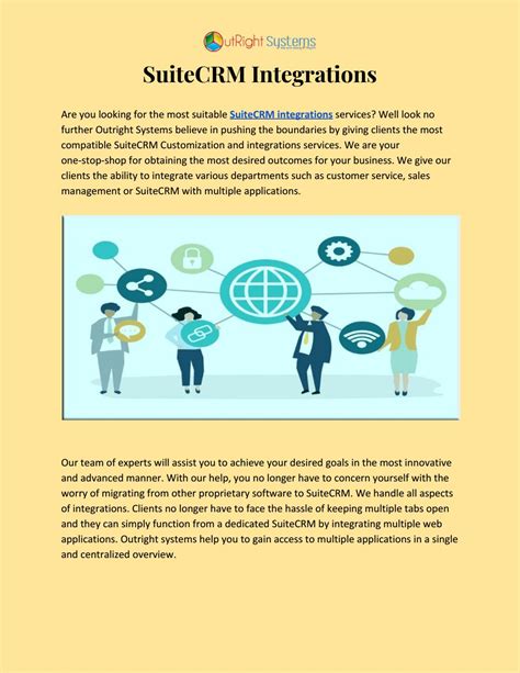 Best Suitecrm Integrations And Add Ons Service Outright Store By