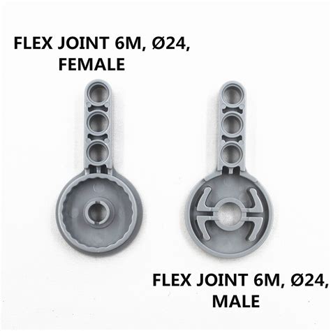 Q3K MOC Technical Parts 4set Rotation Joint Disk With 3M Beam