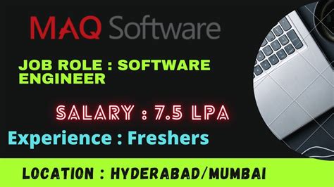 MAQ Software Off Campus Hiring Freshers For The Role Of Software