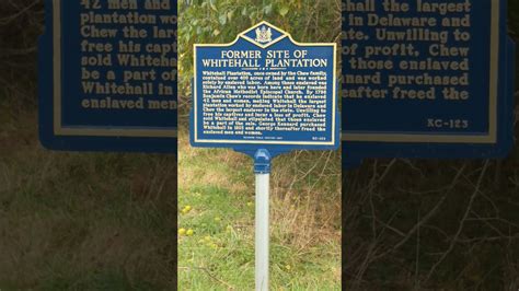 Former Site Of Whitehall Plantation Delaware Usa Youtube