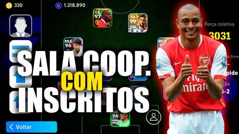 LIVE DE EFootball 2024 MOBILEJOGANDO INSCRITOS SALA COOP YouTube