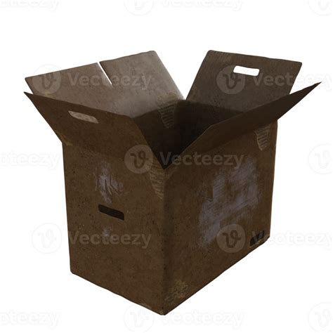 a brown cardboard box on a transparent background 27504754 PNG