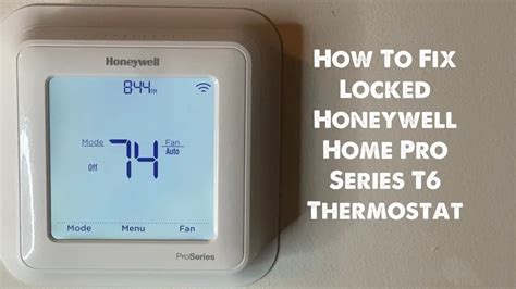 How To Unlock A Honeywell Home Proseries Thermostat Quick Guide Thermostatneed