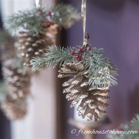 Diy Miniature Pine Cone Artificial Cone Picks Tree Ornament Home