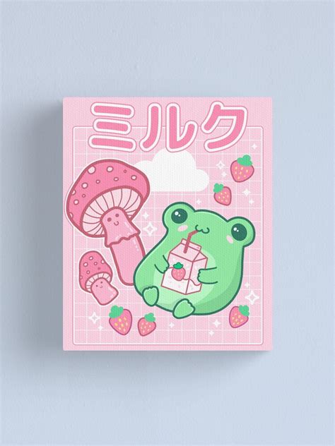 Cute Cottagecore Frog Strawberry Retro S Kawaii Aesthetic Y K