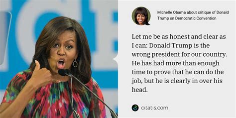 Michelle Obama About Critique Of Donald Trump On Democratic Convention