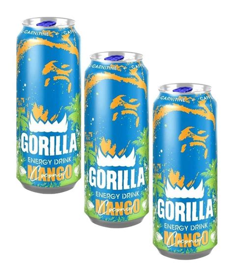 Энергетический напиток Gorilla Mango Coconut Манго Кокос 3шт X 450мл