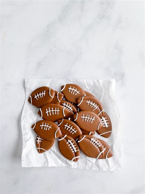 Football Sugar Cookies The Frosted Kitchen