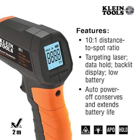 Klein Tools Dual Laser Infrared Thermometer IR10 Review Pro 47 OFF