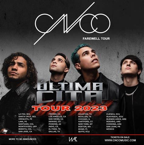 Última Cita Tour 2023 Cnco Fotos De Cnco Tour Logo