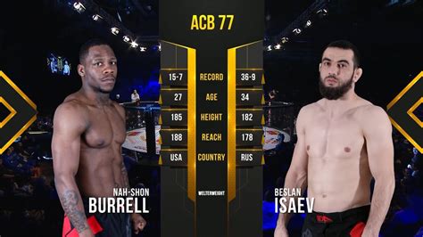 Vs Nah Shon Burrell Vs Beslan Isaev