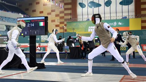 Junior Cadet Fencing World Championships In Dubai Youtube