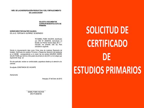 Total 78 Imagen Modelo De Solicitud De Certificado De Estudios