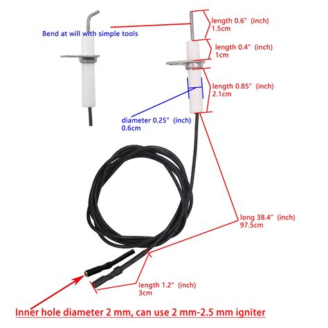 Meter Star Pc Ignitor Wire Ceramic Electrode Assembly