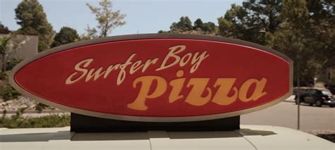 Surfer Boy Pizza logo - Fonts In Use