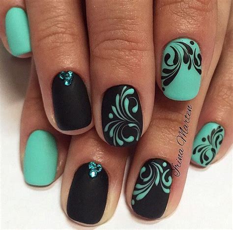 30 Swirl Nail Art Turquoise Nails Green Nail Art Best Nail Art Designs