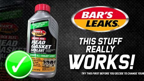 Bar Leaks Block Seal Head Gasket Sealant This Is Effective YouTube