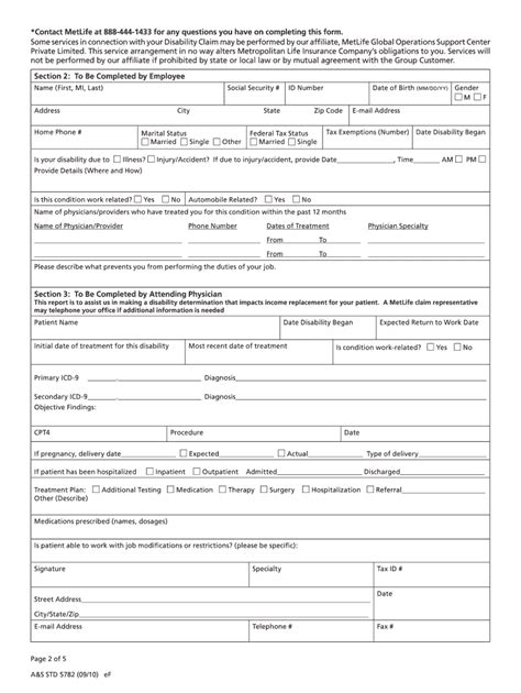 Metlife Short Term Disability Form Pdf Fill Out Sign Online Dochub