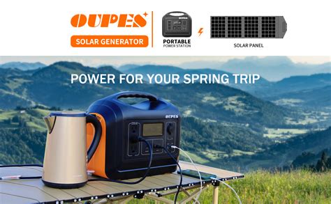 Amazon Oupes W Portable Power Station With W Solar Panels