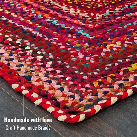 Homespice Braided Rugs And Colorful Area Rugs 8x10 Rect Made From