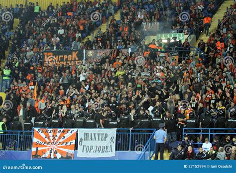 Fc Shakhtar Donetsk Fans Editorial Stock Image Image Of Kharkiv