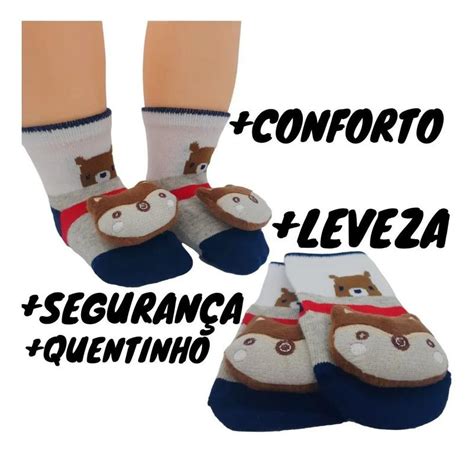 Kit Meias Pantufas Beb Infantil Menina O Rec M Nascido Hangar