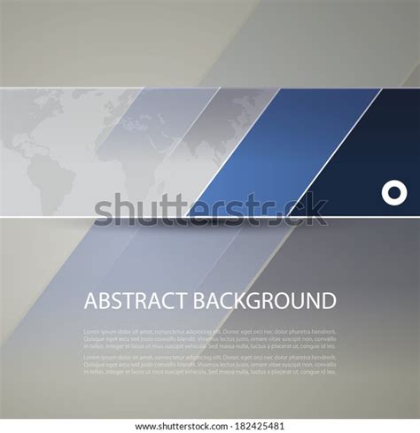 Banner Header Design World Map Background Stock Vector Royalty Free