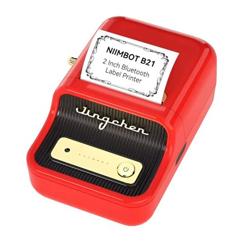 Niimbot B Portable Thermal Label Printer Red Geewiz