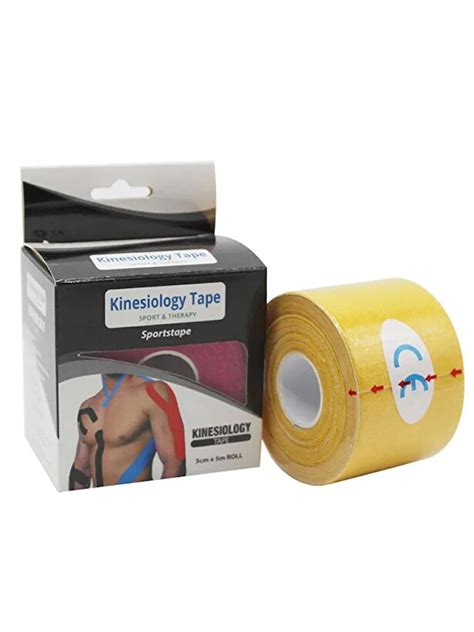 Kinesio Band Sporcı Bandı 5 M x 5 Cm Yüksek Kalite Sarı Renk Fiyatları