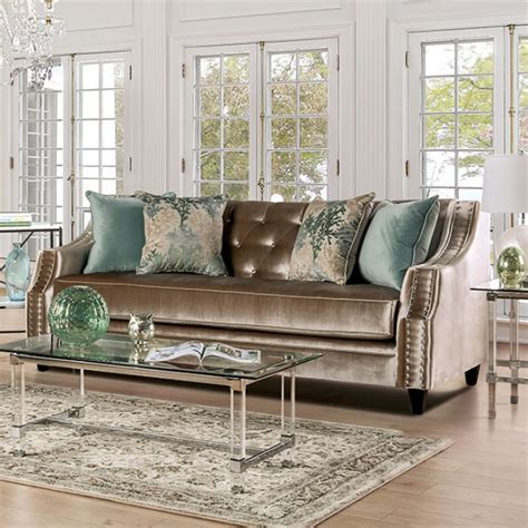 Rosdorf Park Delran Chenille Recessed Arm Sofa Wayfair